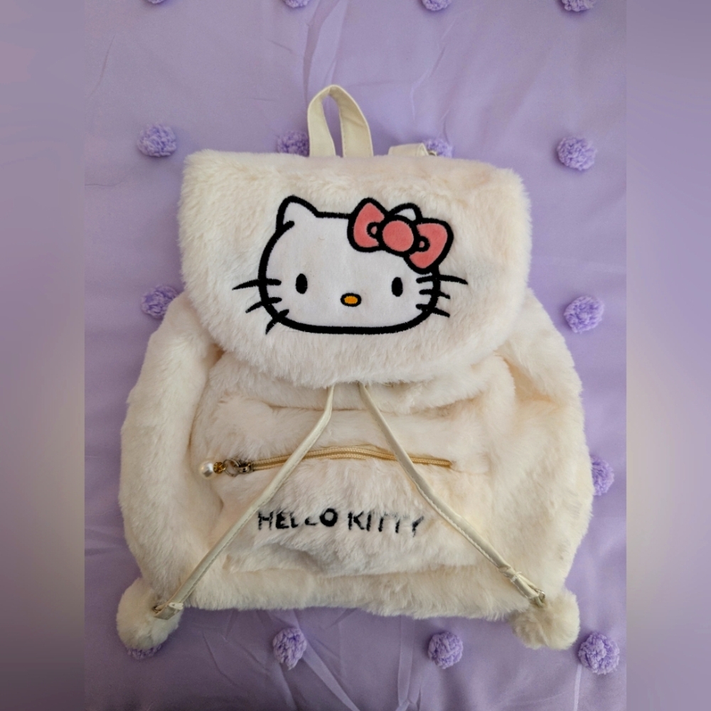 Y2K Kawaii Aesthetic Hello Kitty Backpack Plush